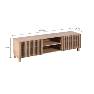 Lewis & Loft TV meubel Lucille- FSC® mangohout – Naturel
