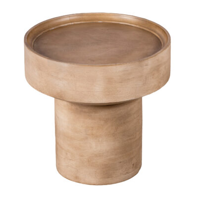 bijzettafel Luus, FSC®-gecertificeerd mangohout, ronde bijzettafel, meubel, bijzettafeltje, tafel,