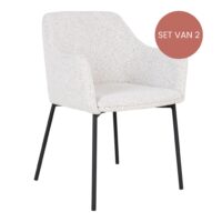 eetkamerstoelen, witte eetkamerstoel, eetkamerstoel, set van twee eetkamerstoelen, eetkamerstoel met armleuning, eetstoel, stoel,