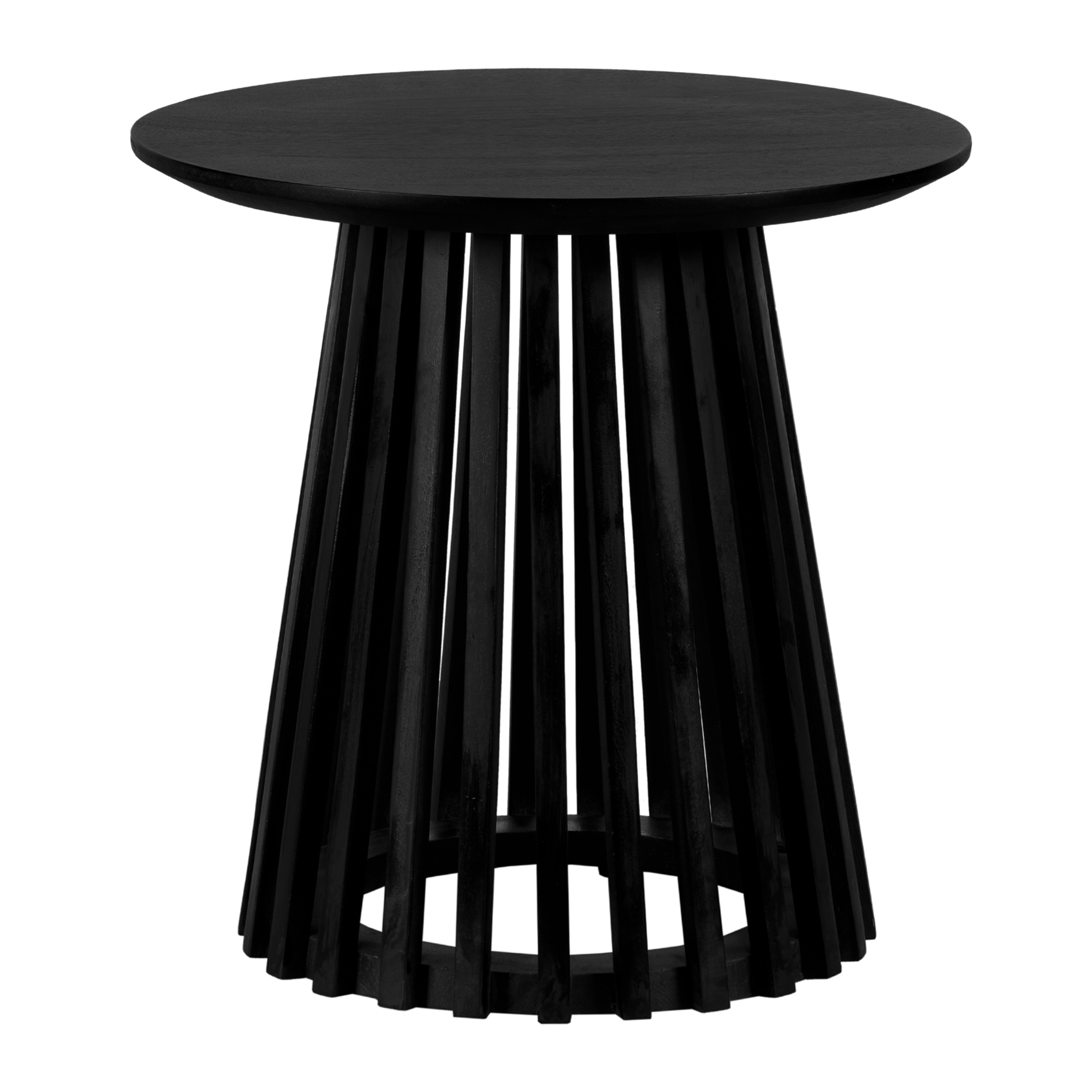 Lewis & Loft Bijzettafel Levi - FSC® mangohout - Rond 50 - Zwart