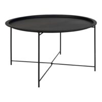 salontafel van staal, salontafel, ronde salontafel, tafel, salontafels, zwarte salontafel, salontafel rond, salontafel zwart,