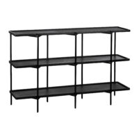 dressoir in zwart mangohout, dressoir, zwarte dressoir,
