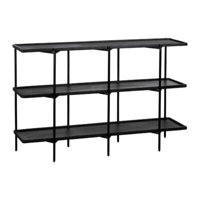 dressoir in zwart mangohout, dressoir, zwarte dressoir,