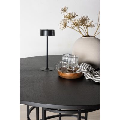 Ronde zwarte eettafel afbeelding 14