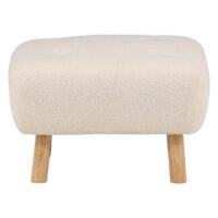 Fano Poef Wit Boucle afbeelding 1