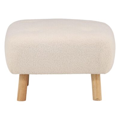 Fano Poef Wit Boucle afbeelding 4