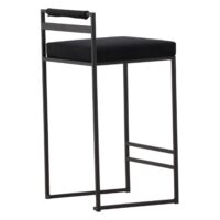 Filo Barkruk Zwart Fluweel afbeelding 9