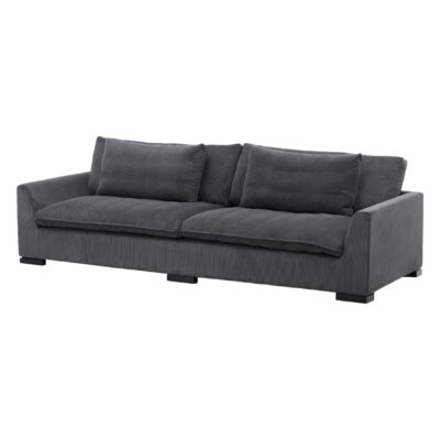 Scandinavische 3-zitsbank donkergrijs afbeelding 2