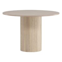 Ronde eettafel whitewash fineer afbeelding 11