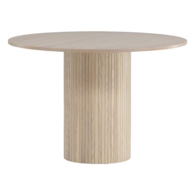 Ronde eettafel whitewash fineer afbeelding 11