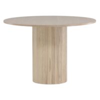 Ronde eettafel whitewash fineer afbeelding 4