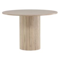 Ronde eettafel whitewash fineer afbeelding 5