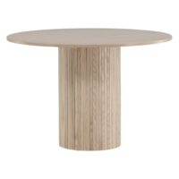 Ronde eettafel whitewash fineer afbeelding 6