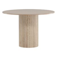 Ronde eettafel whitewash fineer afbeelding 7