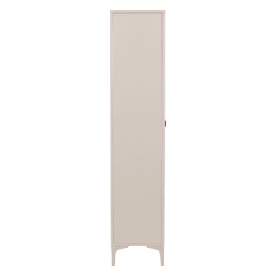 Elegante vitrinekast beige staal afbeelding 10