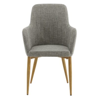 Omi lichtgrijs eetkamerstoelen 2-pack afbeelding 1