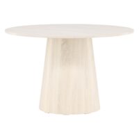 Ronde whitewash eettafel afbeelding 11