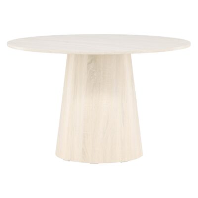 Ronde whitewash eettafel afbeelding 11