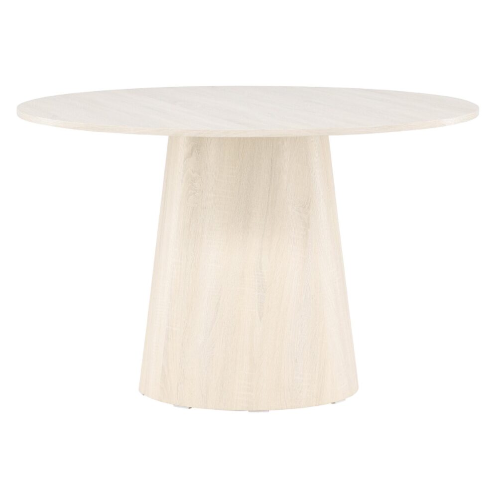 Ronde whitewash eettafel afbeelding 12