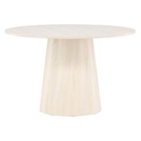 Ronde whitewash eettafel afbeelding 12