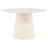 Ronde whitewash eettafel afbeelding 1