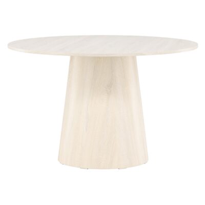 Ronde whitewash eettafel afbeelding 1