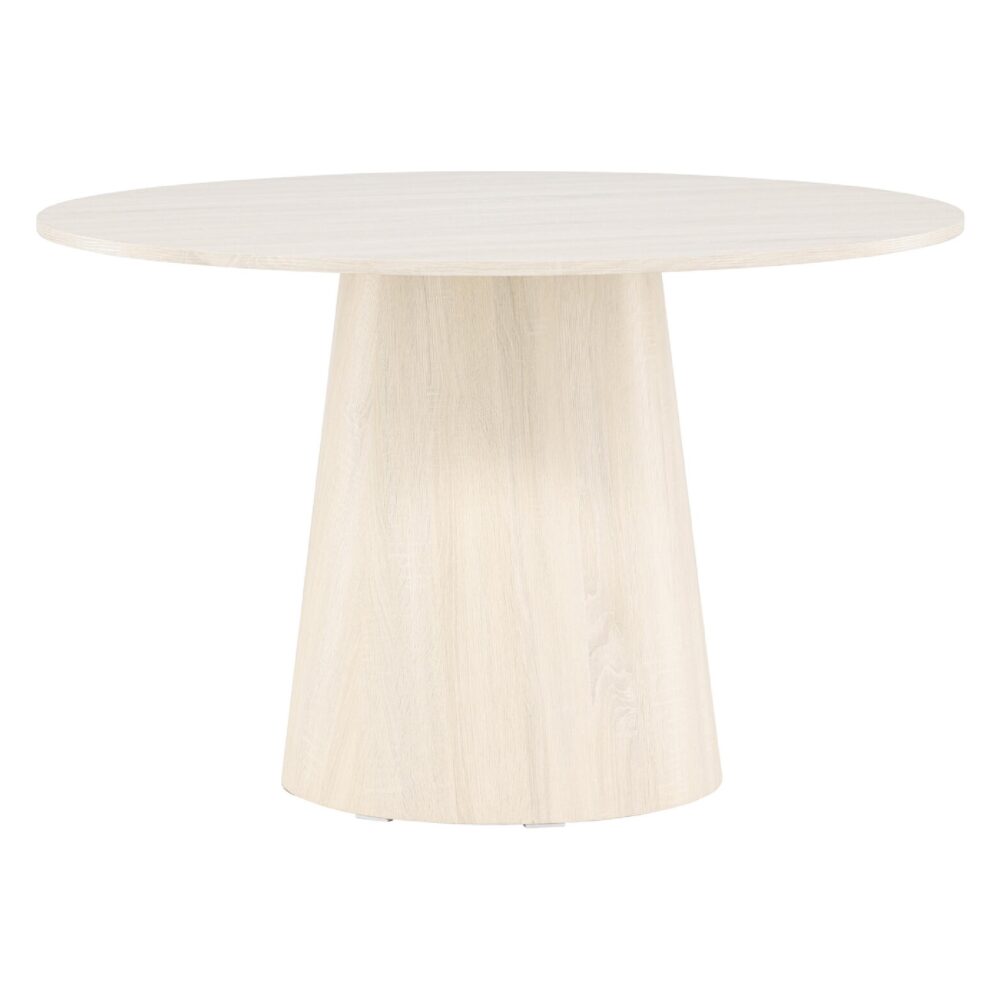 Ronde whitewash eettafel afbeelding 3