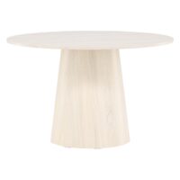 Ronde whitewash eettafel afbeelding 3