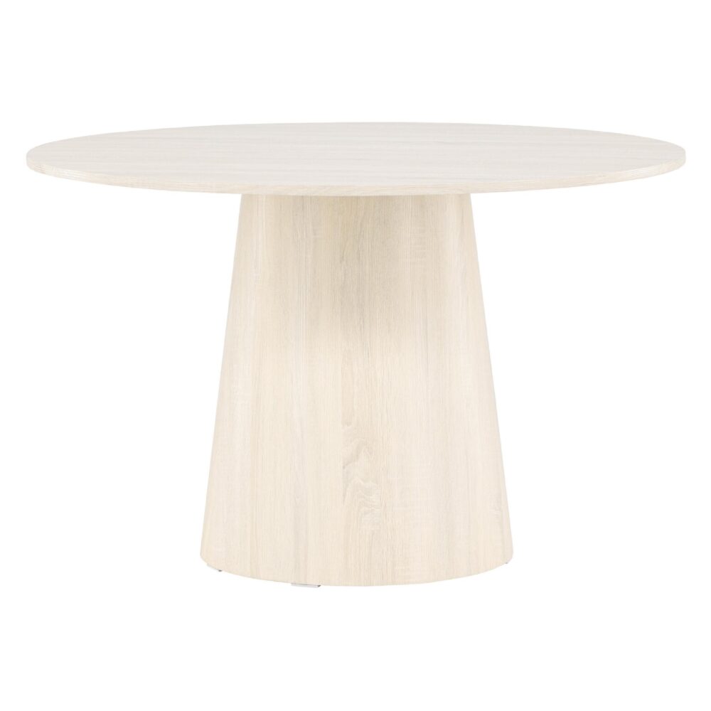 Ronde whitewash eettafel afbeelding 4