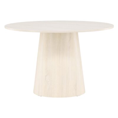 Ronde whitewash eettafel afbeelding 5