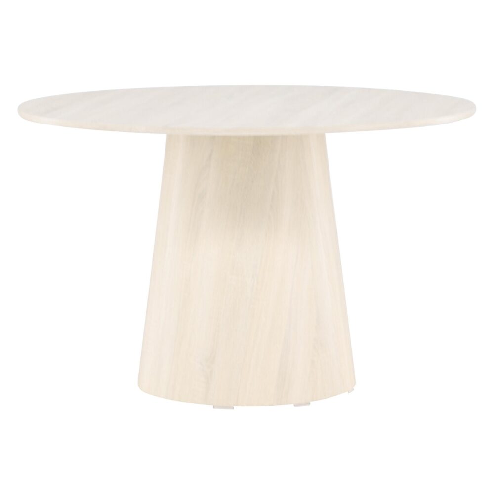 Ronde whitewash eettafel afbeelding 7