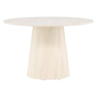 Ronde whitewash eettafel afbeelding 7
