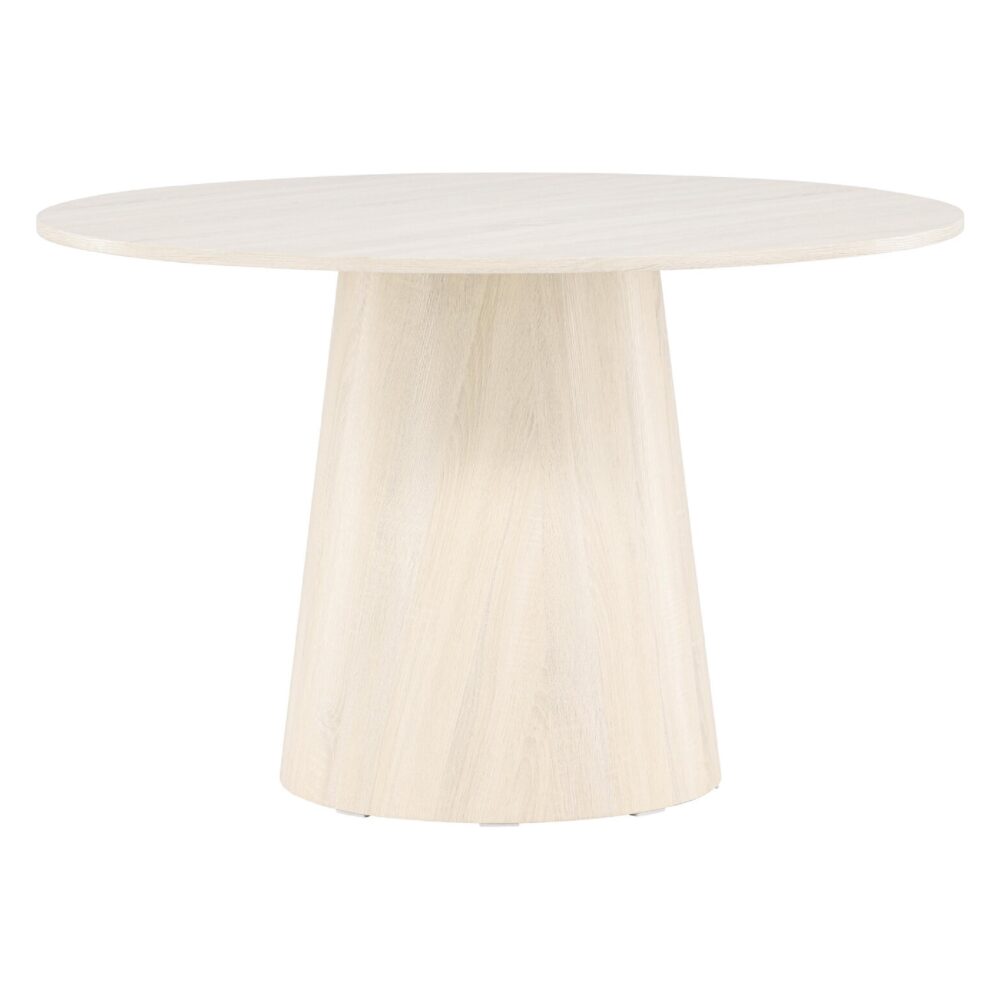 Ronde whitewash eettafel afbeelding 8