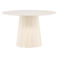 Ronde whitewash eettafel afbeelding 8