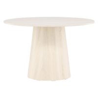 Ronde whitewash eettafel afbeelding 9