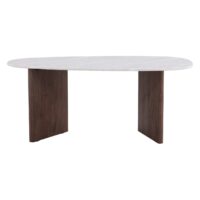 Scandinavische eettafel lichtgrijs betonlook afbeelding 1