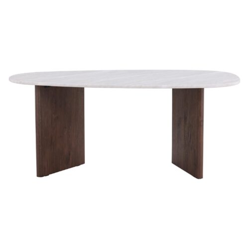 Scandinavische eettafel lichtgrijs betonlook afbeelding 1