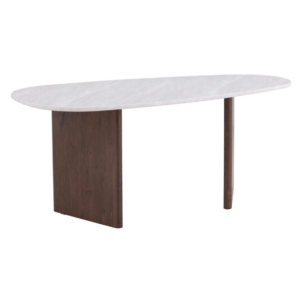 Scandinavische eettafel lichtgrijs betonlook afbeelding 6