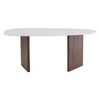 Scandinavische eettafel lichtgrijs betonlook afbeelding 7