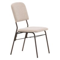 Bura Eetkamerstoel 2-pack Beige Bruin afbeelding 11