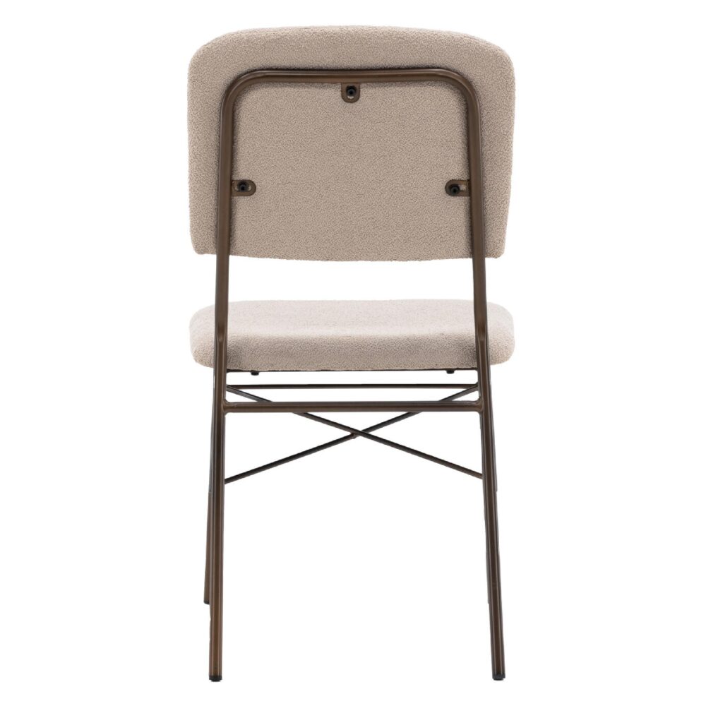 Bura Eetkamerstoel 2-pack Beige Bruin afbeelding 7