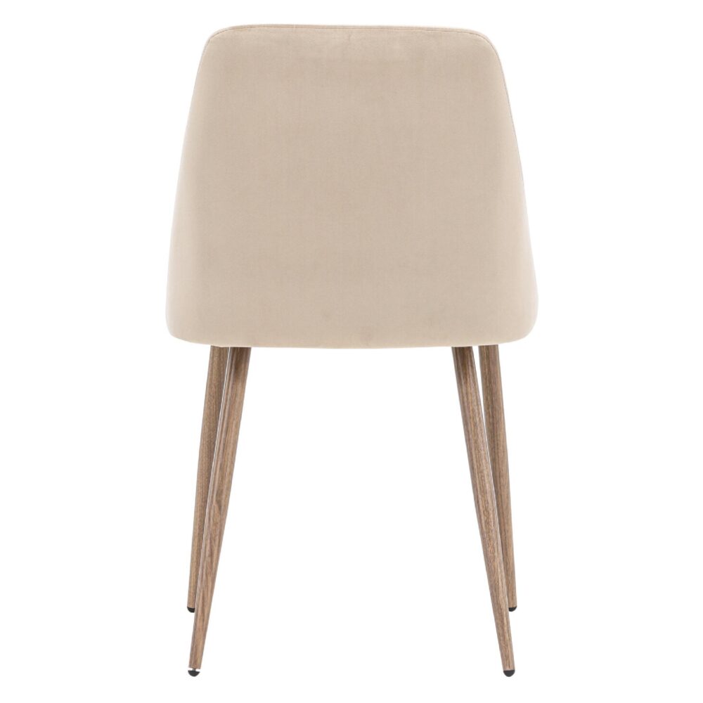 Uvia eetkamerstoelen donker walnoot mocca bruin afbeelding 7