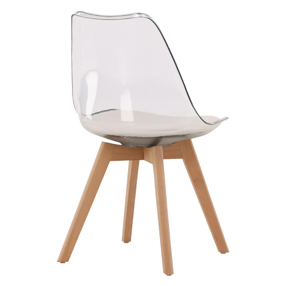 Transparante eetkamerstoel afbeelding 8