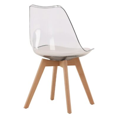 Transparante eetkamerstoel afbeelding 8