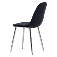 Yira eetkamerstoelen zwart fluweel afbeelding 5