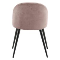 Eetkamerstoelen fluweel gammelroze 2-pack afbeelding 7