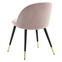 Stijlvolle eetkamerstoelen oudroze fluweel afbeelding 6
