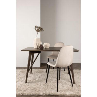 Eettafel Hila Donkerbruin Rubberhout afbeelding 13