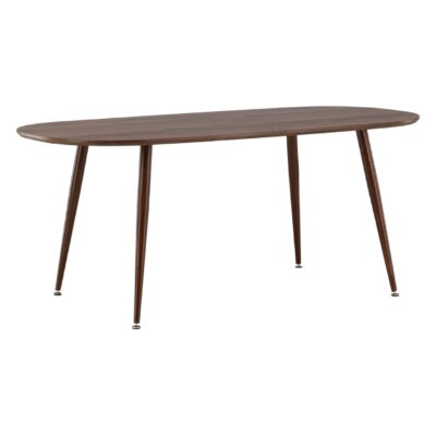 Scandinavische eettafel donkerbruin afbeelding 12