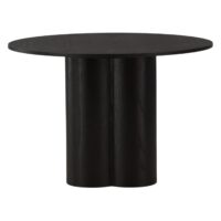 Scandinavische zwarte eettafel afbeelding 9